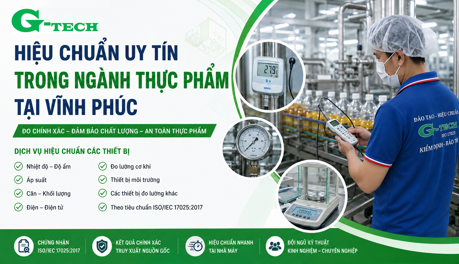 Hiệu Chuẩn Uy Tín Trong Ngành Thực Phẩm Tại Vĩnh Phúc.
