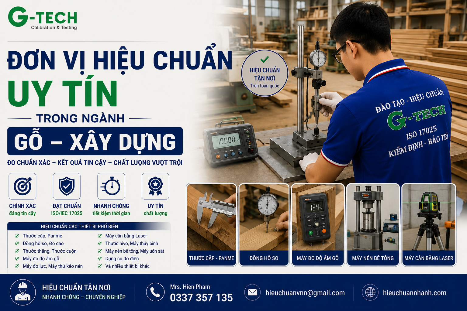 Hiệu Chuẩn Uy Tín Trong Ngành Gỗ Và Xây Dựng Tại Hải Dương.