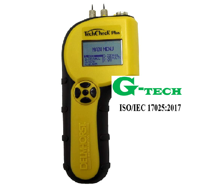 Hiệu chuẩn Máy đo độ ẩm gỗ DELMHORST TECHCHECK PLUS.