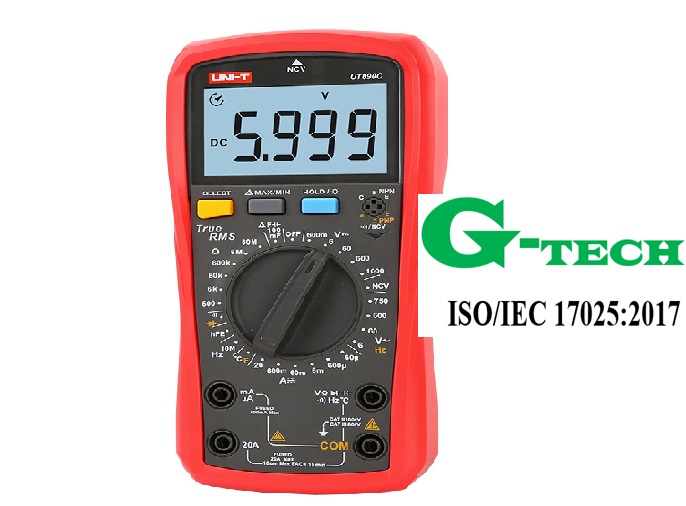 Hiệu chuẩn Đồng hồ vạn năng UNI-T UT890C (1000V, 20A, True RMS, ±0.5%)