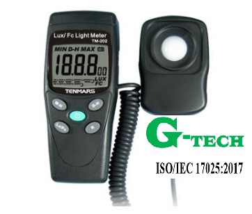 HIỆU CHUẨN THIẾT BỊ ĐO CƯỜNG ĐỘ ÁNH SÁNG TENMARS TM-202.